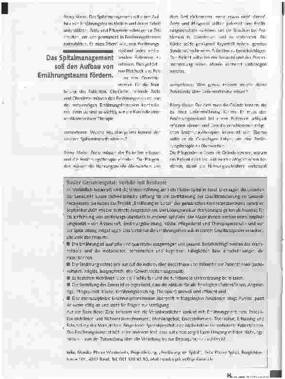 Vorschauseite 2: Spitalpersonal: sensibilisieren, schulen, zusammenarbeiten