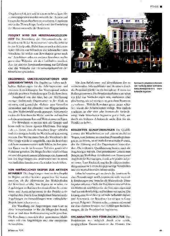Vorschauseite 2: Vom Wohnbereich zur Wohngruppe