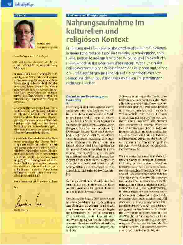 Vorschauseite 1: Nahrungsaufnahme im kulturellen und religiösen Kontext