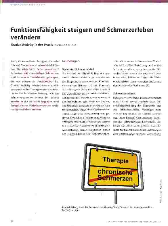 Vorschauseite 1: Funktionsfähigkeit steigern und Schmerzerleben verändern
