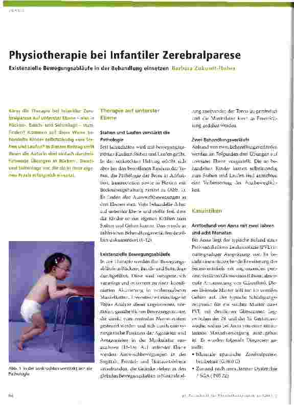 Vorschauseite 1: Physiotherapie bei Infantiler Zerebralparese