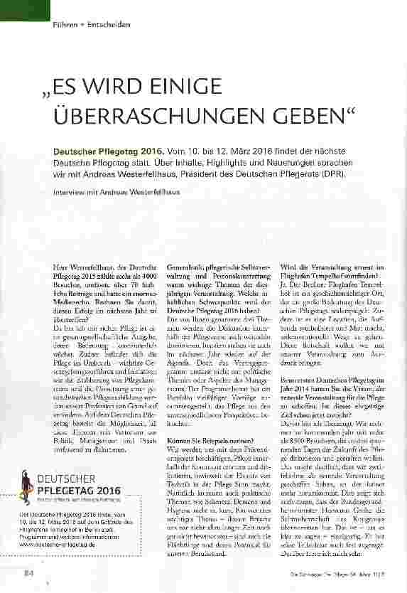 Vorschauseite 1: ES WIRD EINIGE ÜBERRASCHUNGEN GEBEN