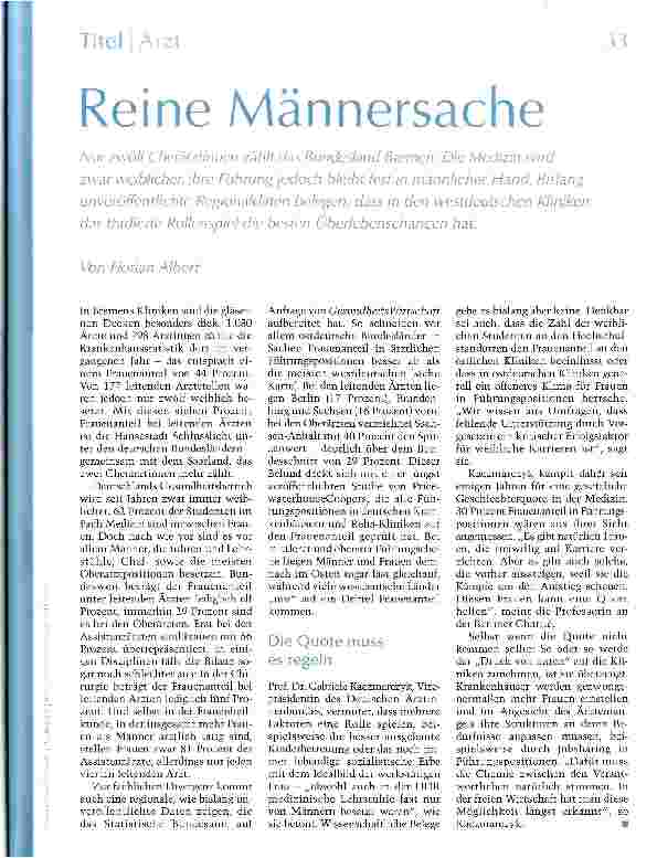 Vorschauseite 1: Reine Männersache