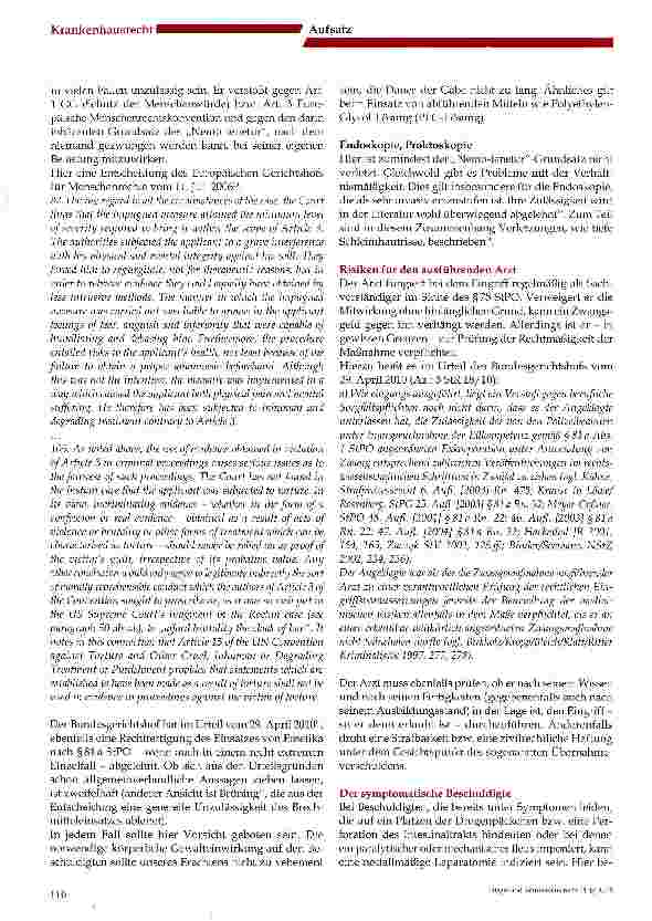 Vorschauseite 2: Bodypacker in Klinikambulanzen