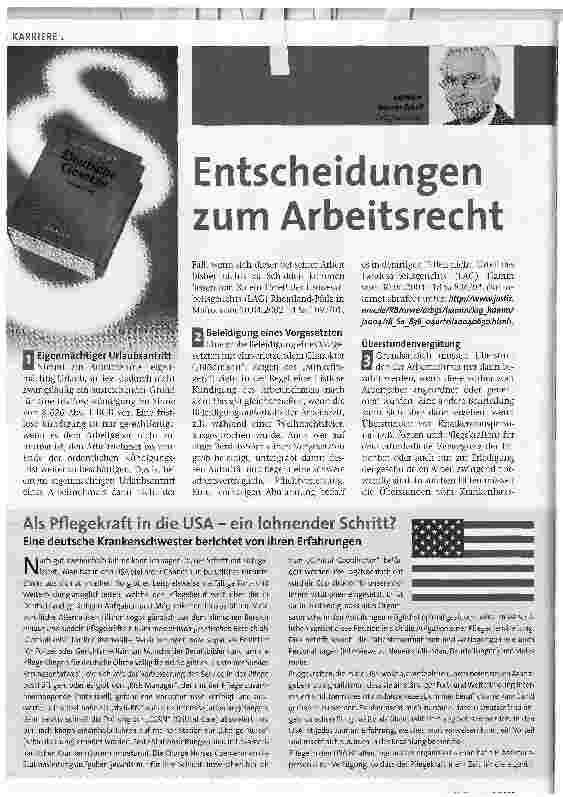 Vorschauseite 1: Entscheidungen zum Arbeitsrecht