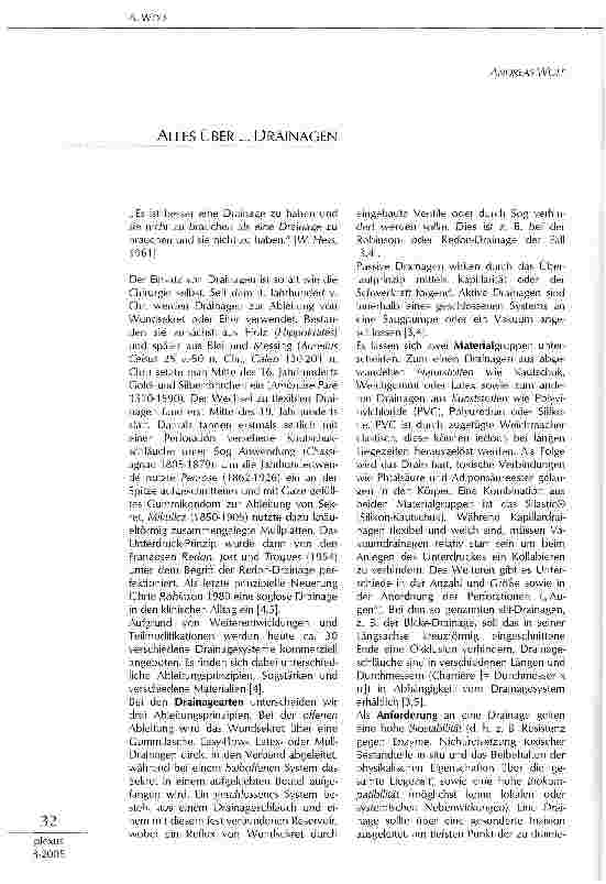 Vorschauseite 1: ALLES ÜBER ... DRAINAGEN