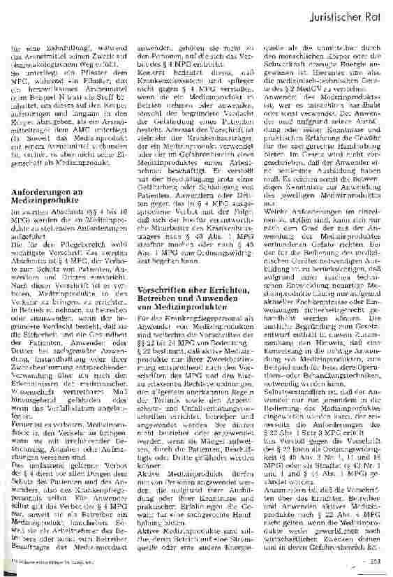 Vorschauseite 2: Neue Sicherheitsvorschriften für Medizinprodukte