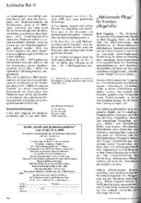 Vorschauseite 3: Neue Sicherheitsvorschriften für Medizinprodukte