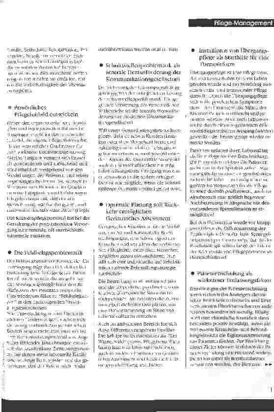 Vorschauseite 2: Auf dem Pflegeweg nach Hause ... Schnittstellen-Management