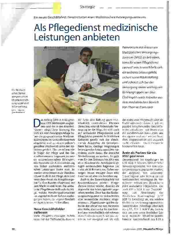 Vorschauseite 1: Als Pflegedienst medizinische Leistungen anbieten