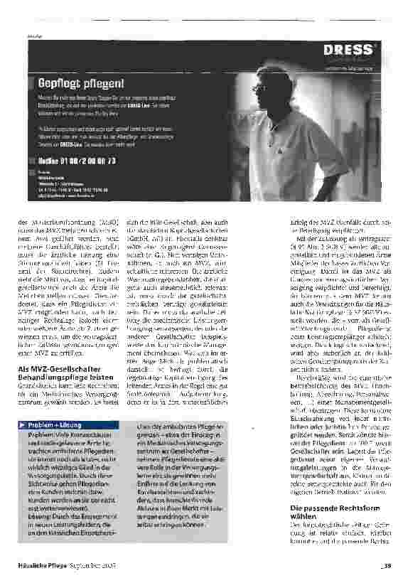 Vorschauseite 2: Als Pflegedienst medizinische Leistungen anbieten
