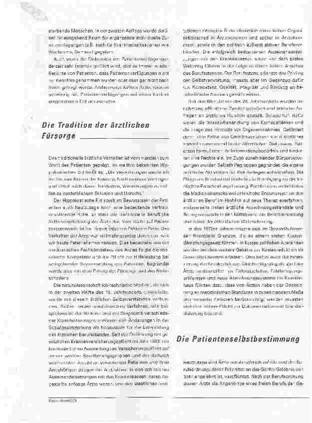 Vorschauseite 2: Selbstbestimmung und FürsorgeDer Umgang mit Patientenverfügungen aus ärztlicher Sicht