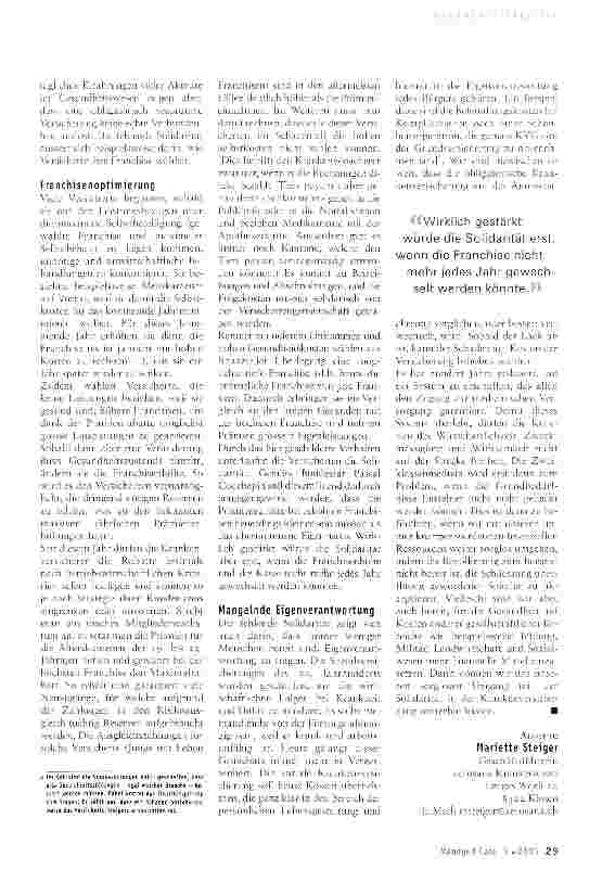 Vorschauseite 2: Gibt es Solidarität in der sozialen Krankenversicherung?