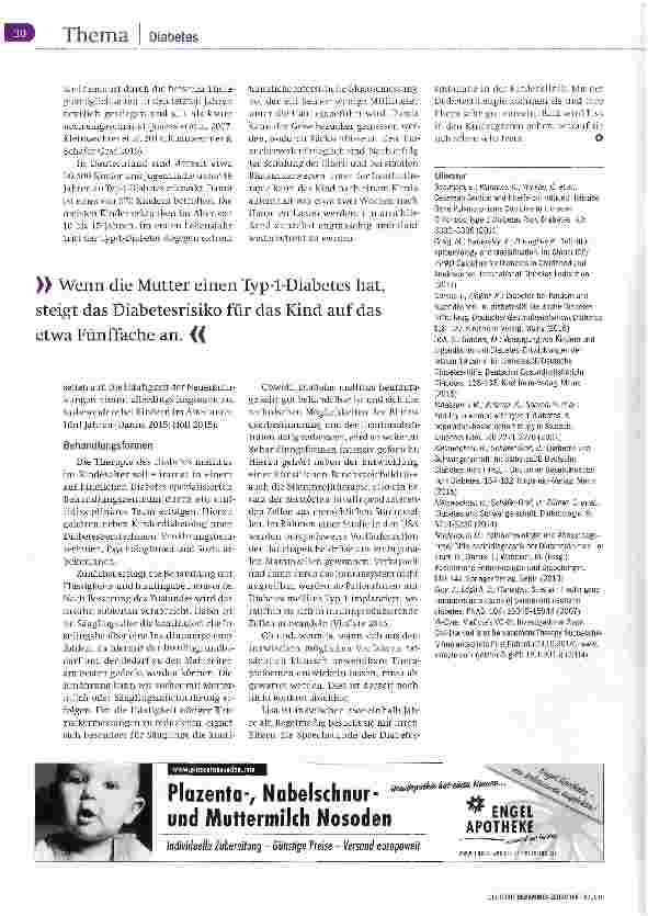 Vorschauseite 3: Diabetes mellitus im 1. Lebensjahr Schweres Erbe