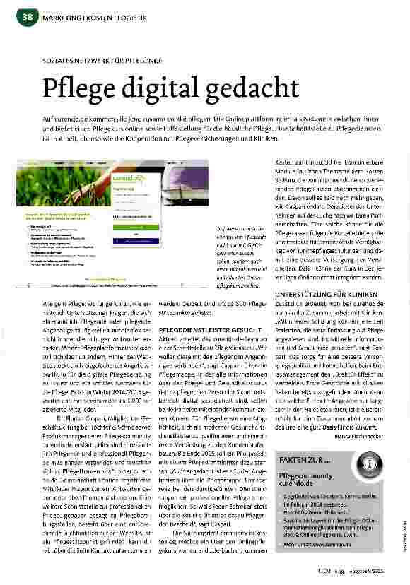 Vorschauseite 1: Pflege digital gedacht