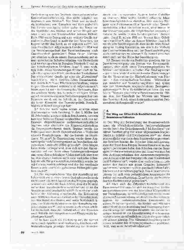 Vorschauseite 3: Betrachtungen zur Geschichte des deutschen Beamtenrechts
