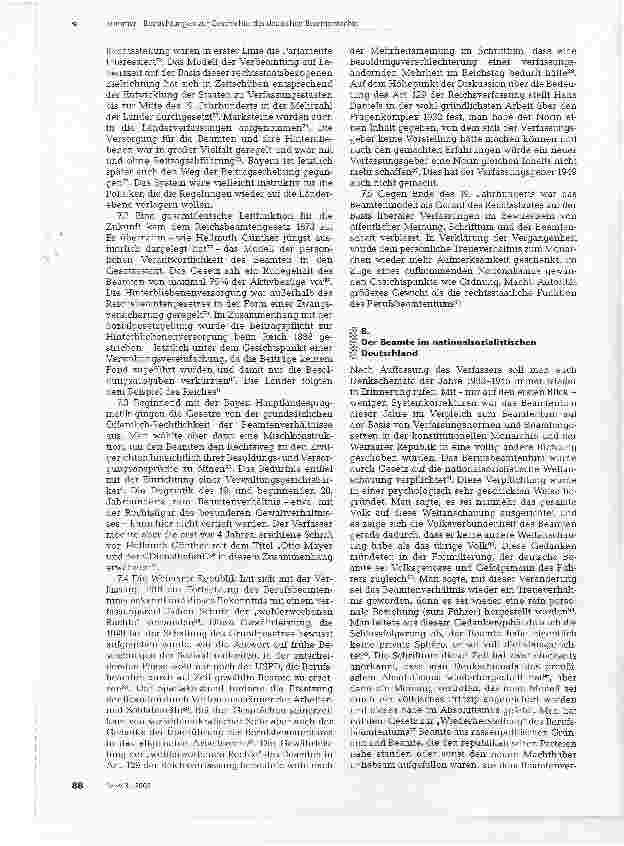 Vorschauseite 5: Betrachtungen zur Geschichte des deutschen Beamtenrechts