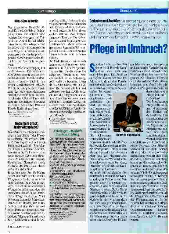 Vorschauseite 1: Pflege im Umbruch?