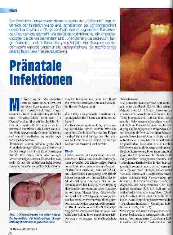 Vorschauseite 1: Pränatale Infektionen