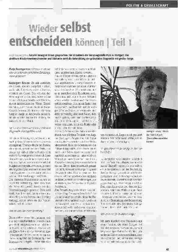 Vorschauseite 1: Wieder selbst entscheiden können Teil 1