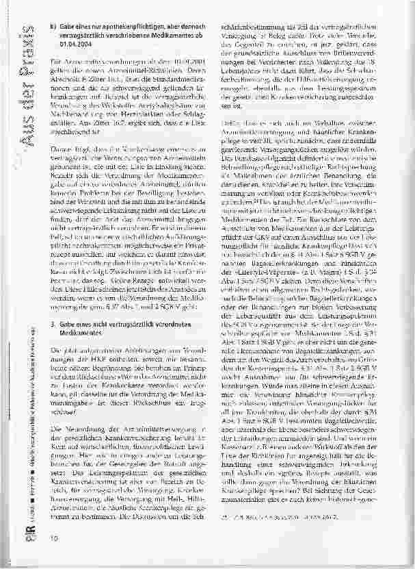 Vorschauseite 6: Aktuelle leistungsrechtliche Probleme der häuslichen Krankenpflege