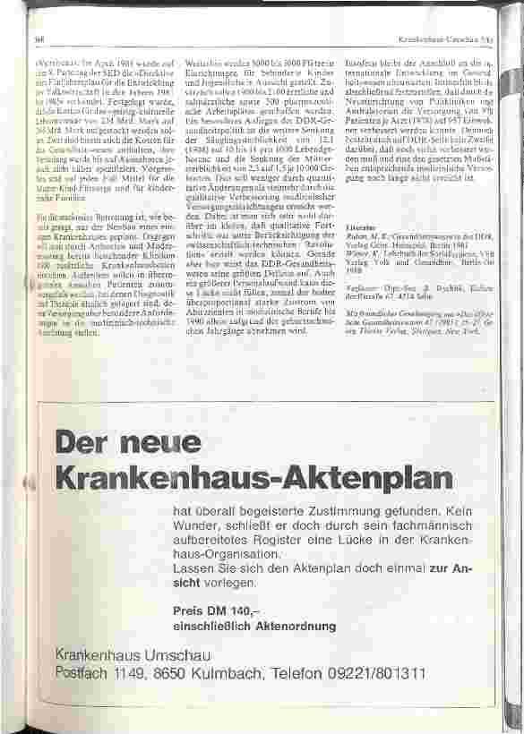 Vorschauseite 3: Die Entwicklung des DDR-Gesundheitswesens