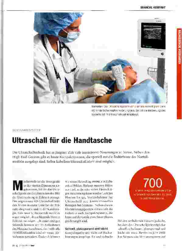 Vorschauseite 1: Ultraschall für die Handtasche