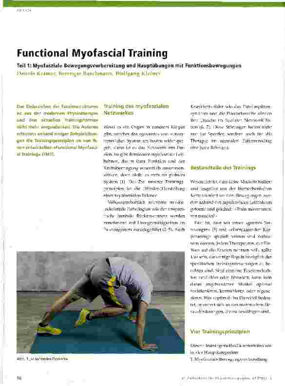 Vorschauseite 1: Functional Myofascial Training Teil 1: Myofasziale Bewegungsvorbereitung und Hauptübungen mit Funktionsbewegungen