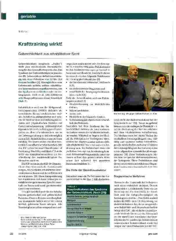 Vorschauseite 1: Krafttraining wirkt!