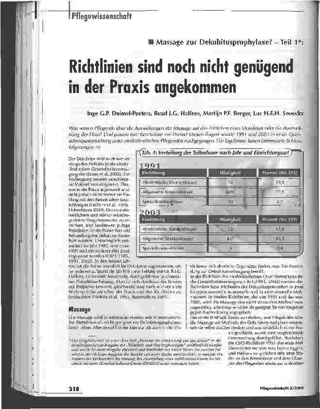 Vorschauseite 1: Richtlinien sind noch nicht genügend in der Praxis angekommen