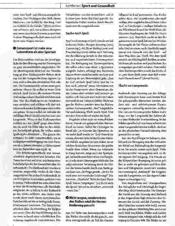 Vorschauseite 3: GrenzgängerZur Motivation von Extremsportlern