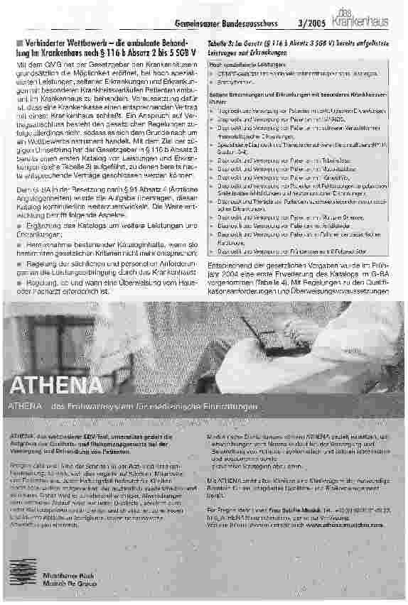 Vorschauseite 5: Der Gemeinsame Bundesausschuss - aktuelle und künftige Bedeutung für den Krankenhaussektor