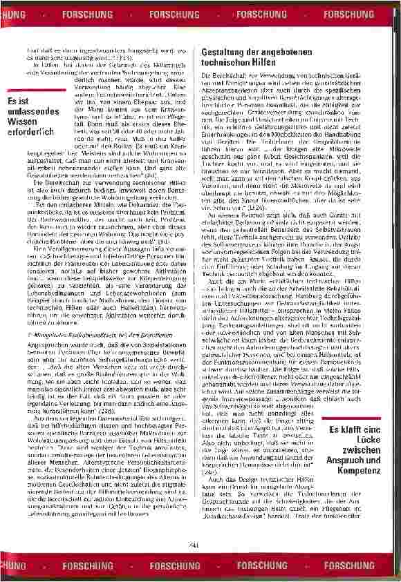 Vorschauseite 5: Mittel zum Zweck Defizite des Hilfsmitteleinsatzes bei der Häuslichen Pflege älterer Menschen