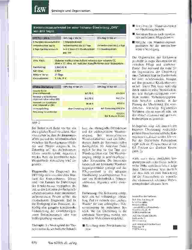 Vorschauseite 3: Die prozessorientierte Überleitung senkt KostenProzessmanagement am Beispiel chronischer Wunden