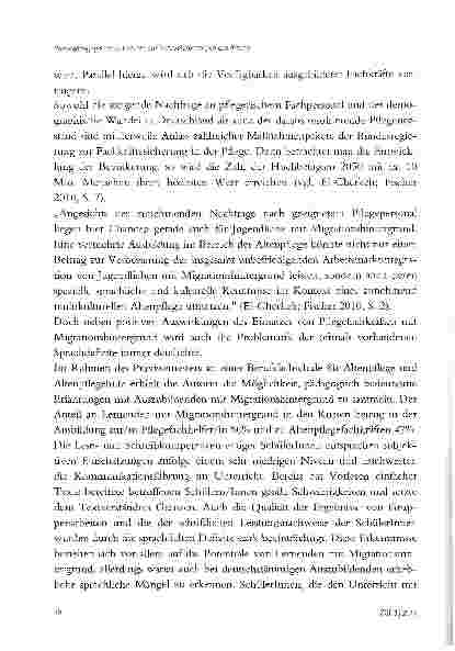 Vorschauseite 2: SPRACHFORDERUNG IM ALTENPFLEGEUNTERRICHT