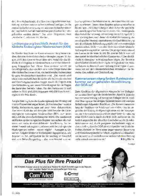 Vorschauseite 2: Verbindliche Rahmenbedingungen für die ärztliche Versorgung von Flüchtlingen schaffen