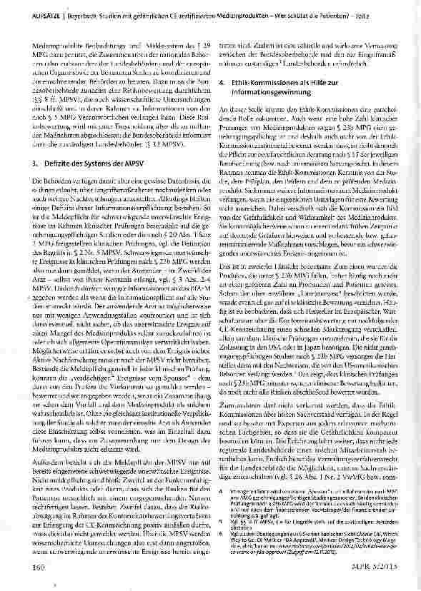 Vorschauseite 2: Studien mit gefährlichen CE-zertifizierten Medizinprodukten - Wer schützt die Patienten? - Teil 2