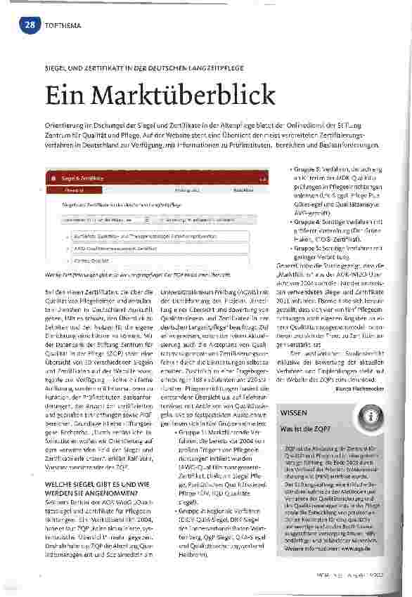 Vorschauseite 1: Ein Marktüberblick