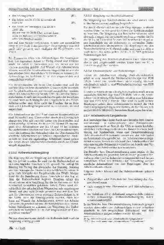 Vorschauseite 6: Das neue Tarif recht für den öffentlichen Dienst - Teil 2 -Eine erste Übersicht mit besonderem Schwerpunkt auf Arbeitszeit, Entgelt und Eingruppierung, Überleitung sowie dem kommu…