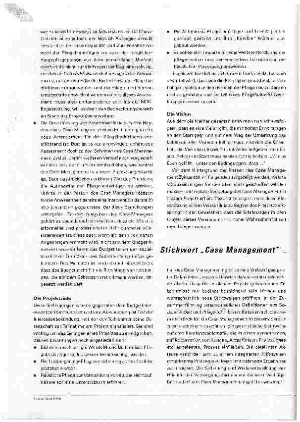 Vorschauseite 3: Modellprojekt Persönliches Pflegebudget Pflegebedürftige organisieren ihre Hilfe selbst
