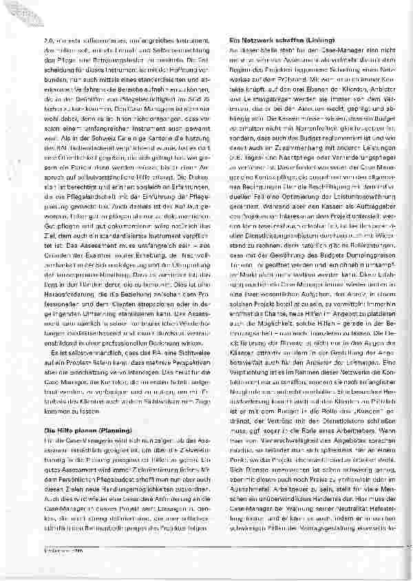 Vorschauseite 5: Modellprojekt Persönliches Pflegebudget Pflegebedürftige organisieren ihre Hilfe selbst