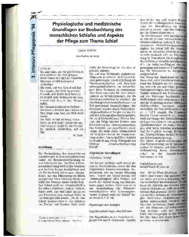 Vorschauseite 1: Physiologische und medizinische Grunlagen zur Beobachtung des menschlichen Schlafes und Aspekte der Pflege zum Thema Schlaf