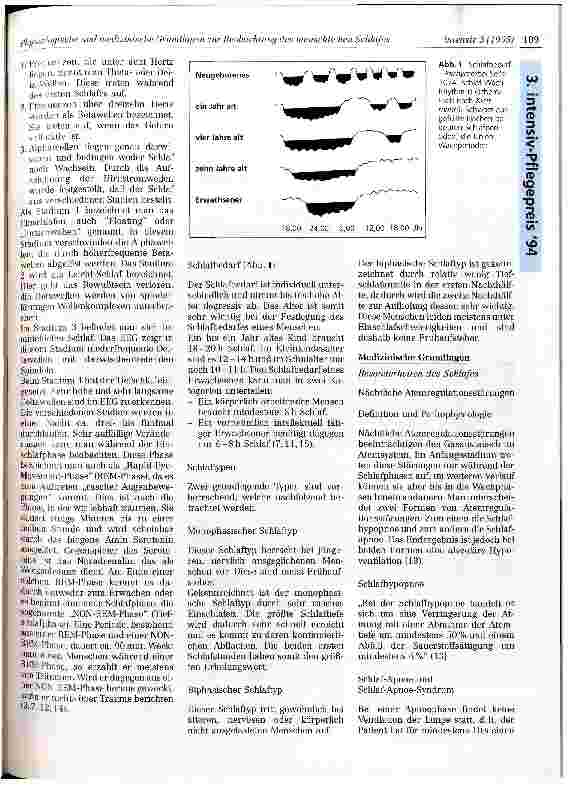 Vorschauseite 2: Physiologische und medizinische Grunlagen zur Beobachtung des menschlichen Schlafes und Aspekte der Pflege zum Thema Schlaf