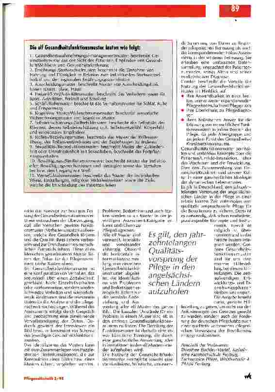 Vorschauseite 3: Bedarfseinschätzung als Grundlage des Pflegeprozesses