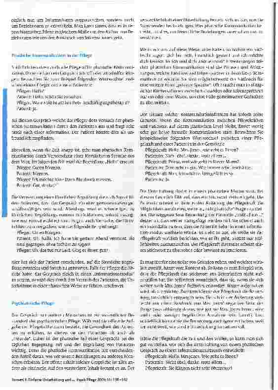 Vorschauseite 3: Einfache Unterhaltung und therapeutisches Gespräch: Phatische Kommunikation1 und psychiatrische Pflege