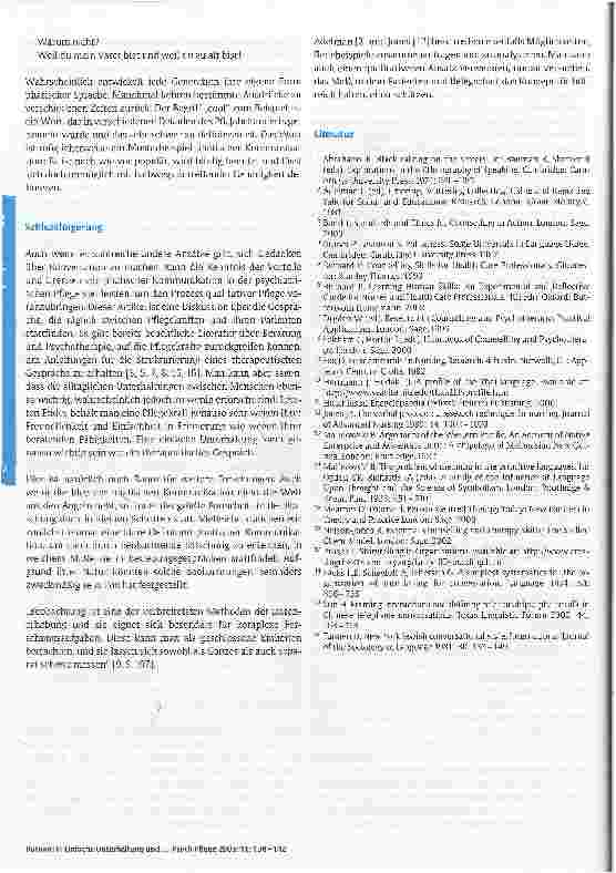 Vorschauseite 5: Einfache Unterhaltung und therapeutisches Gespräch: Phatische Kommunikation1 und psychiatrische Pflege