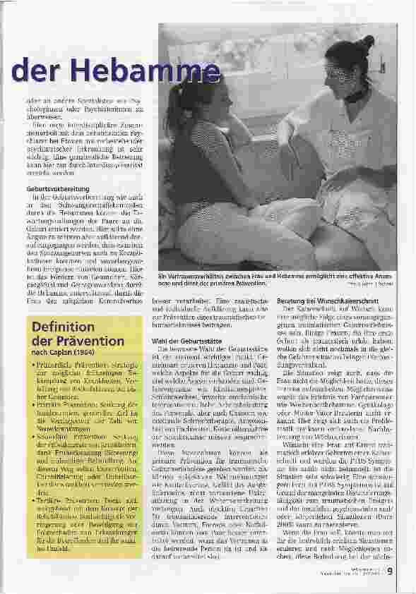 Vorschauseite 2: Präventionsmöglichkeiten der Hebamme