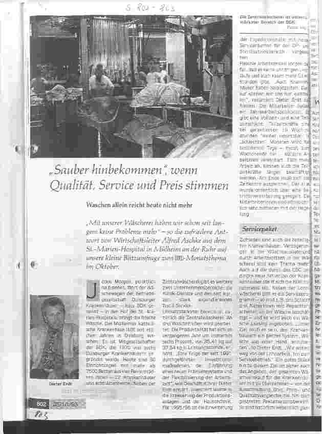 Vorschauseite 1: Sauber hinbekommen, wenn Qualität, Service und Preis stimmen Waschen allein reicht heute nicht mehr