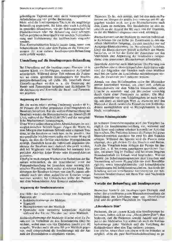Vorschauseite 4: Kontinuierliche Insulingabe mittels Insulinpumpe Eine alternative Therapieform für Typ-I-Diabetiker