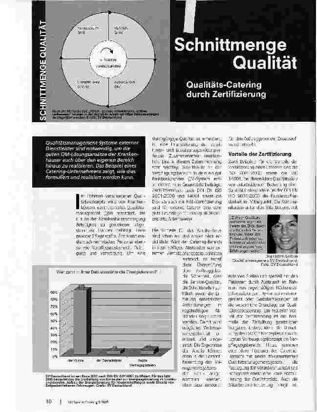 Vorschauseite 1: Schnittmenge QualitätQualitäts-Catering durch Zertifizierung
